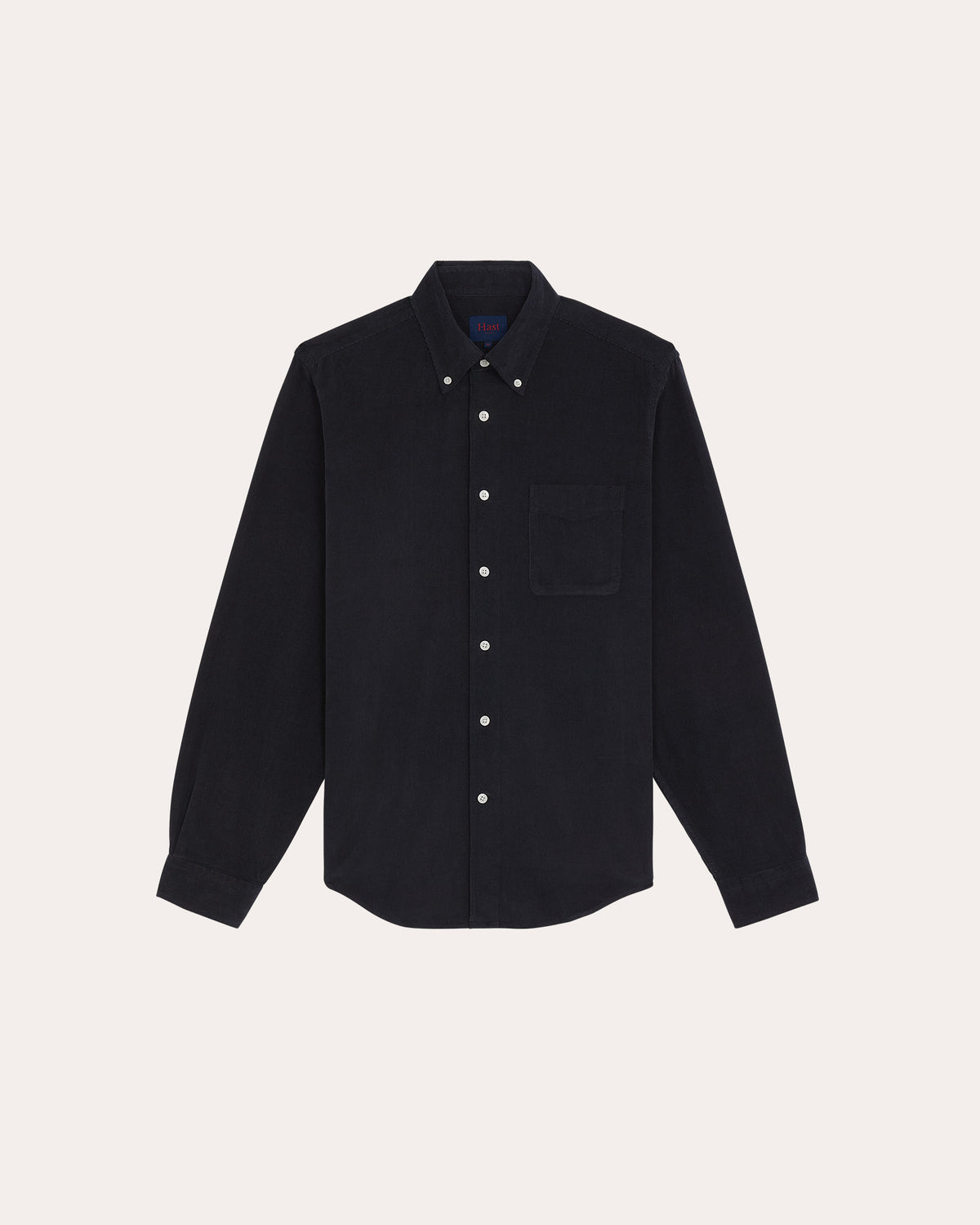 Chemise décontractée en velours côtelé marine