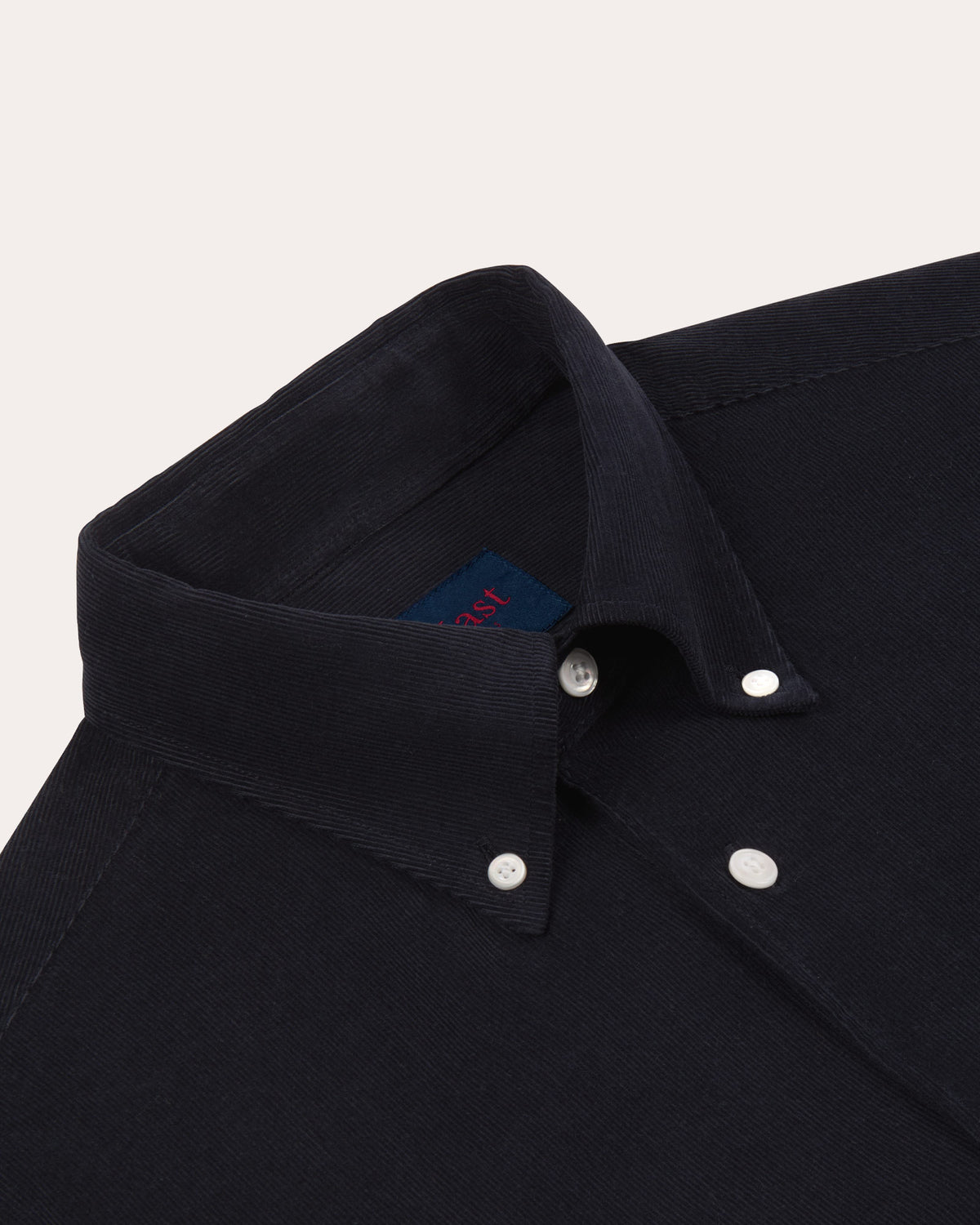 Chemise décontractée en velours côtelé marine