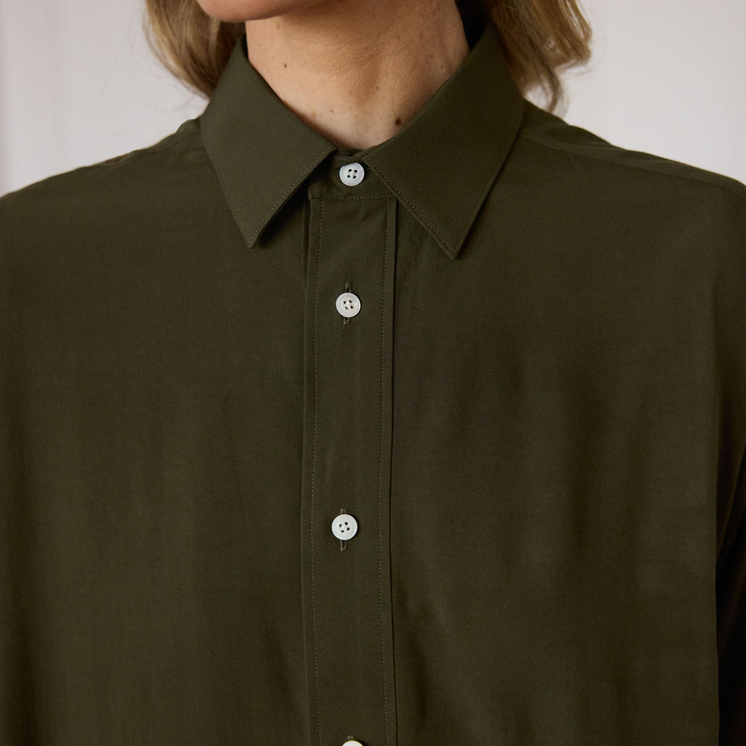 Chemise décontractée kaki