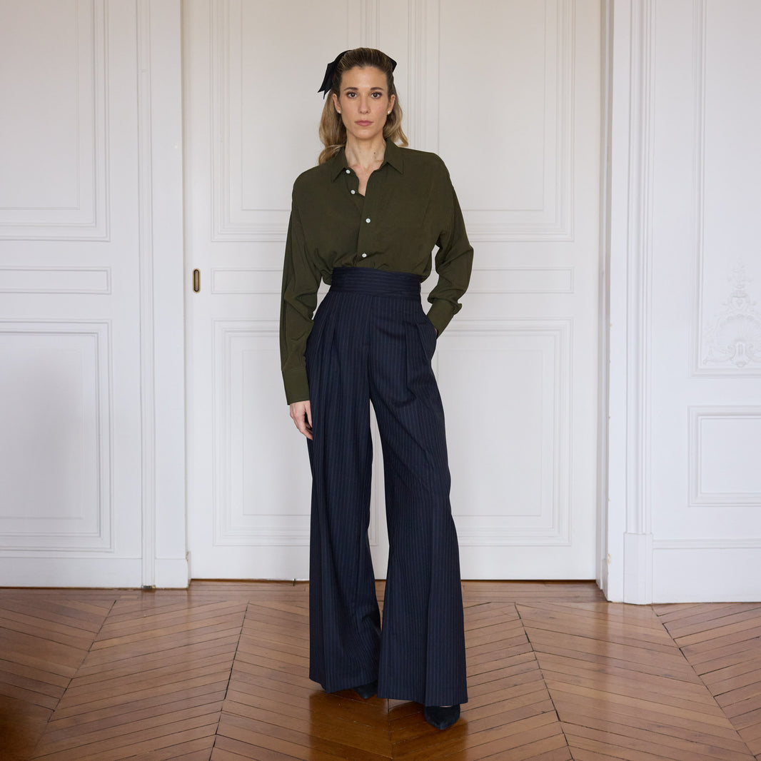 Chemise décontractée kaki