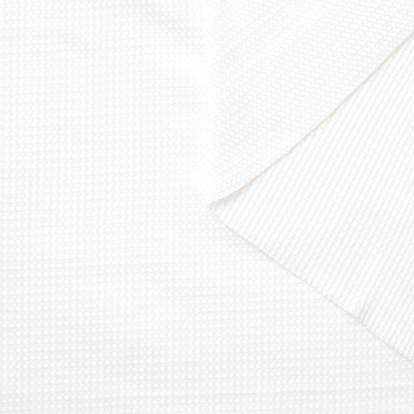 Chemise en jersey nid d'abeille coton blanc