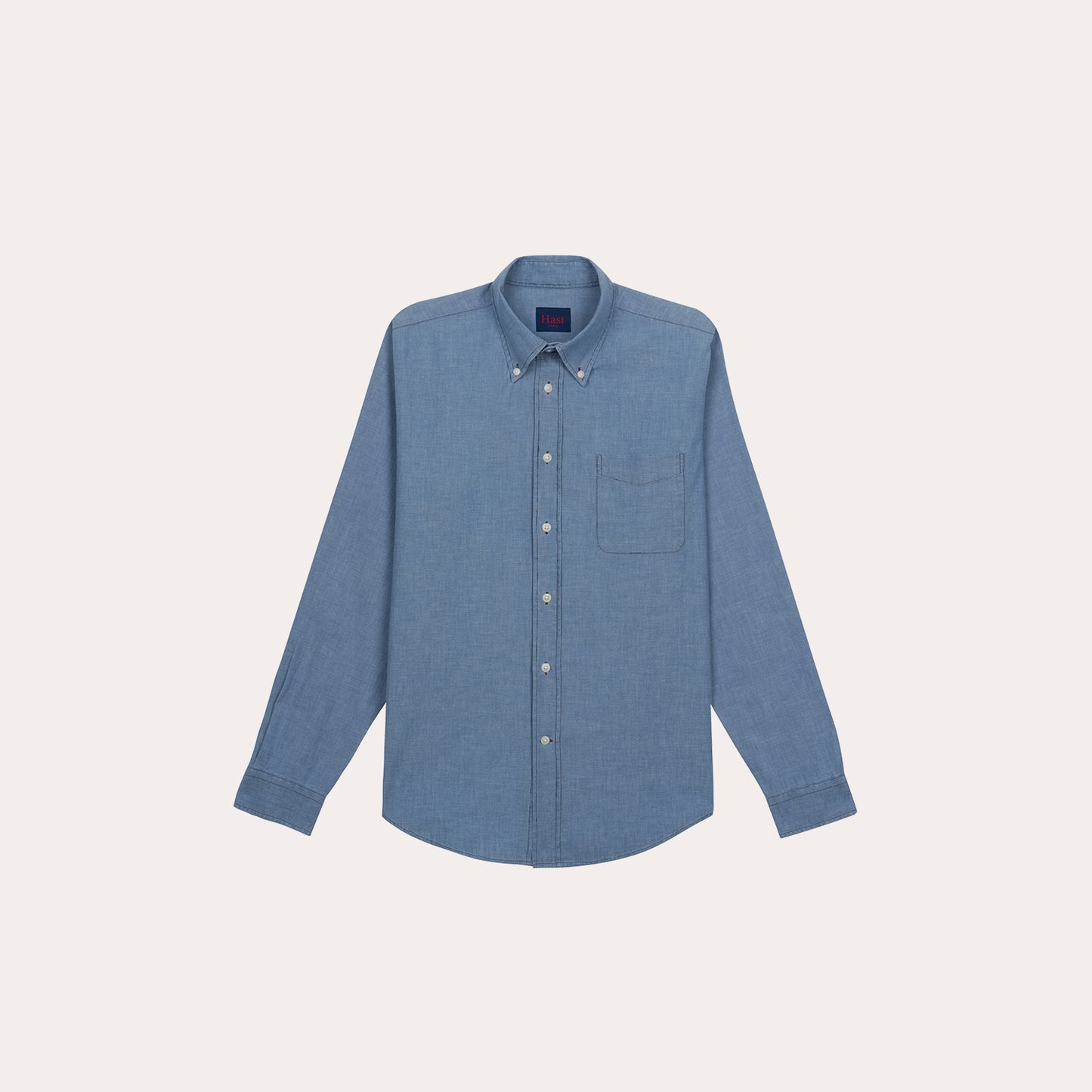 Chemise en chambray bleue