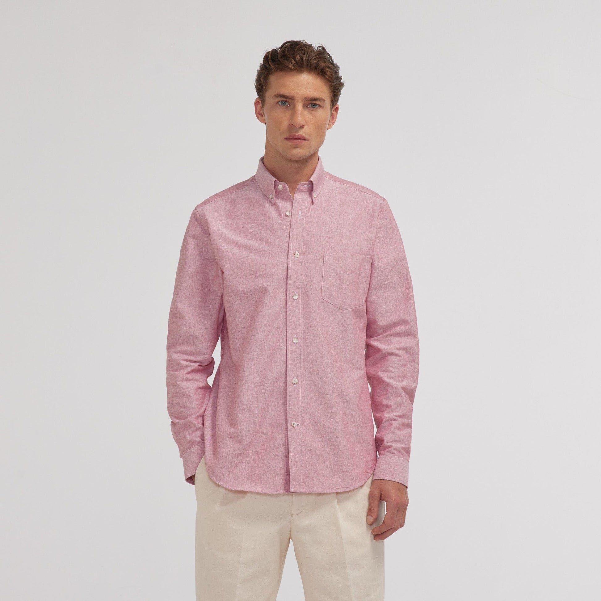 Chemise Oxford coton blanc Evrard Chemise Oxford coton blanc Evrard