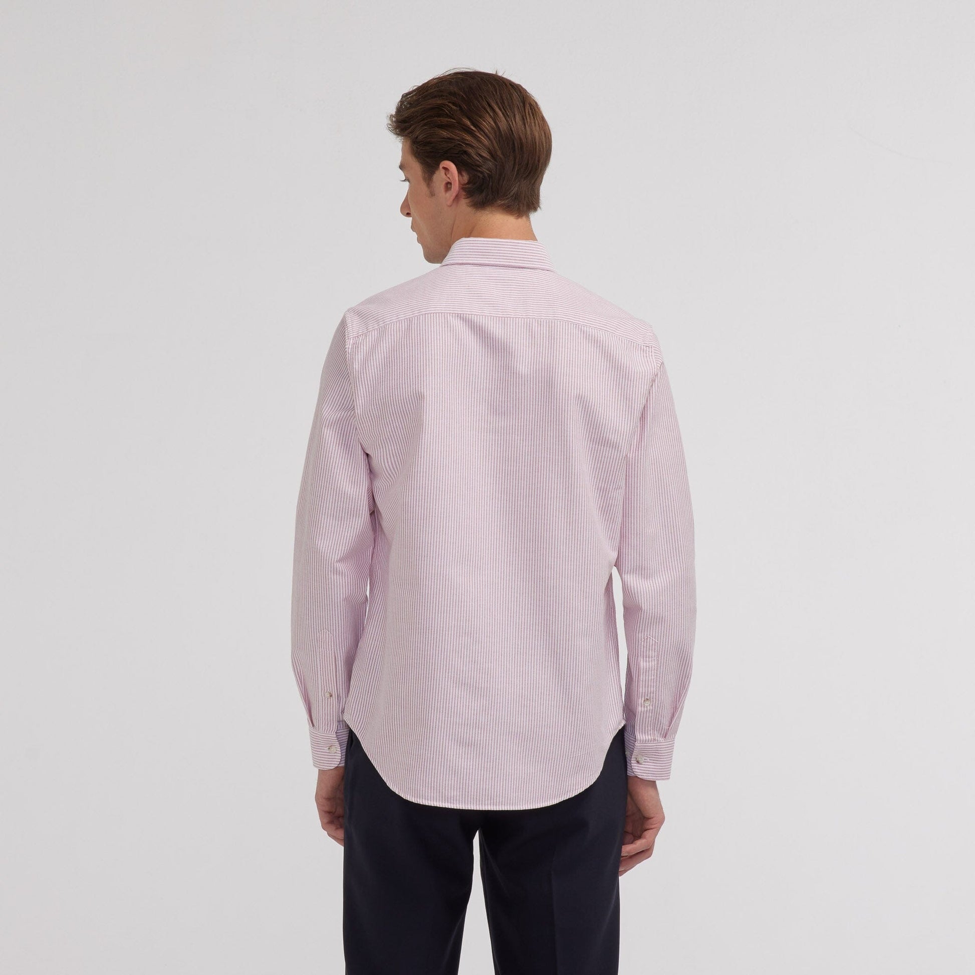 Burgundy striped Oxford shirt | Hast Hast Paris Burgundy striped Oxford shirt | Hast Hast Paris