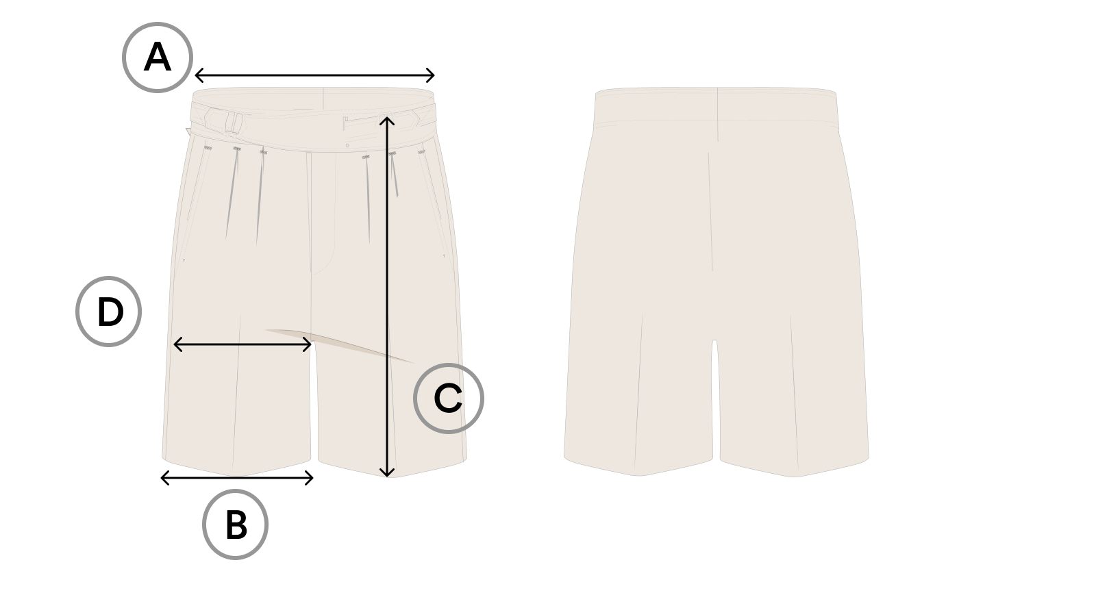 Navy cotton Gurkha shorts – Hast Paris
