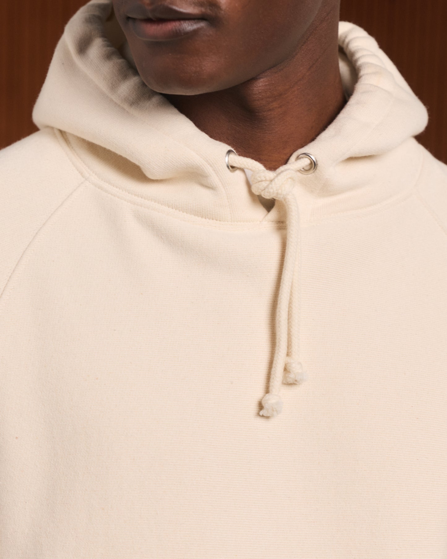 Ecru heavyweight cotton Hoodie