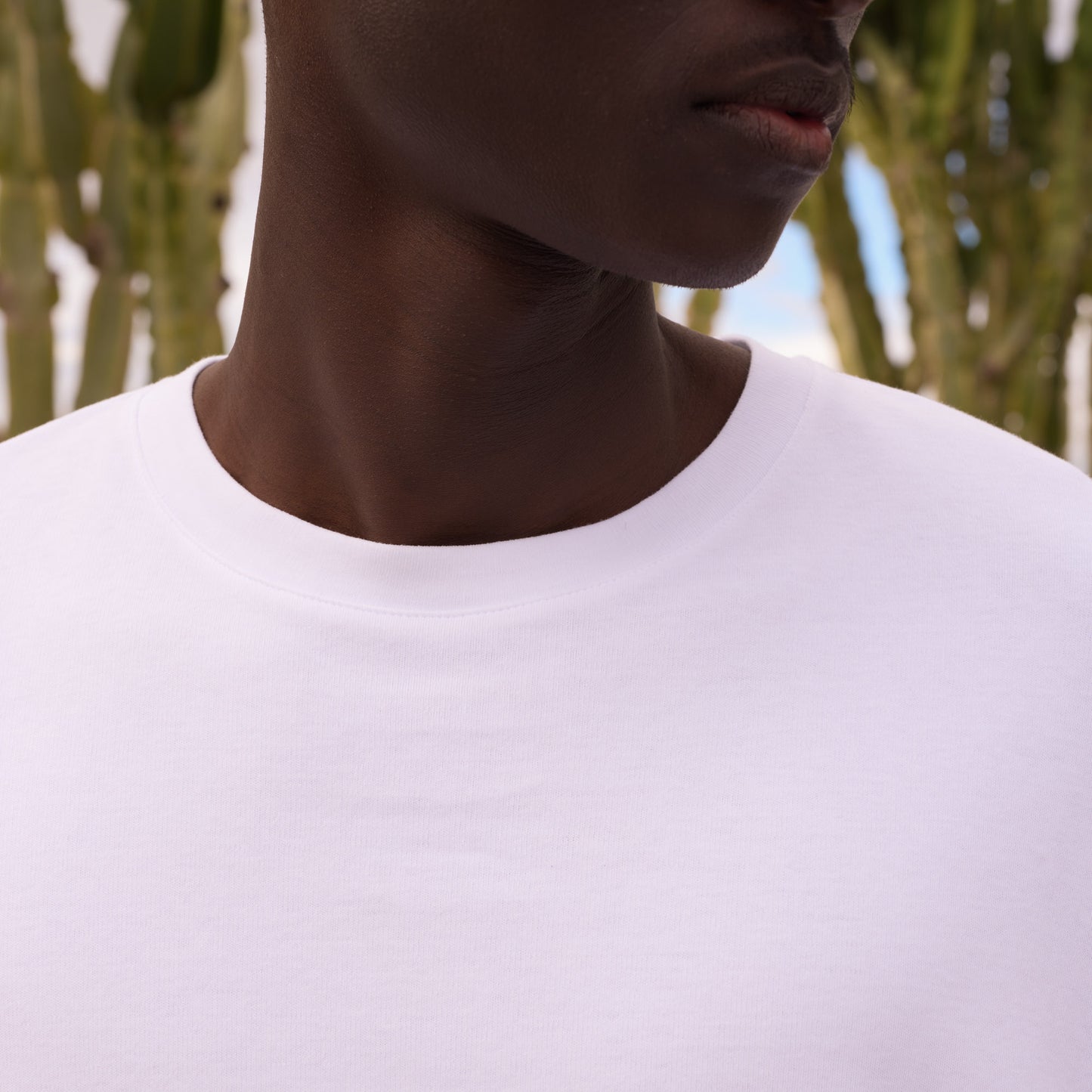T-shirt en coton interlock blanc