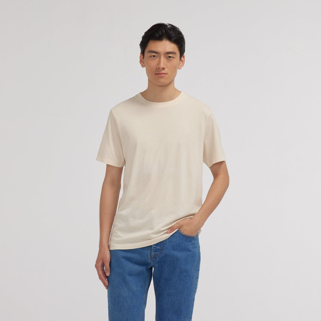 T-shirt en coton biologique écru