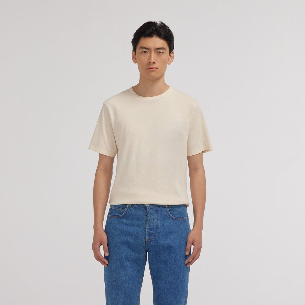 T-shirt en coton biologique écru