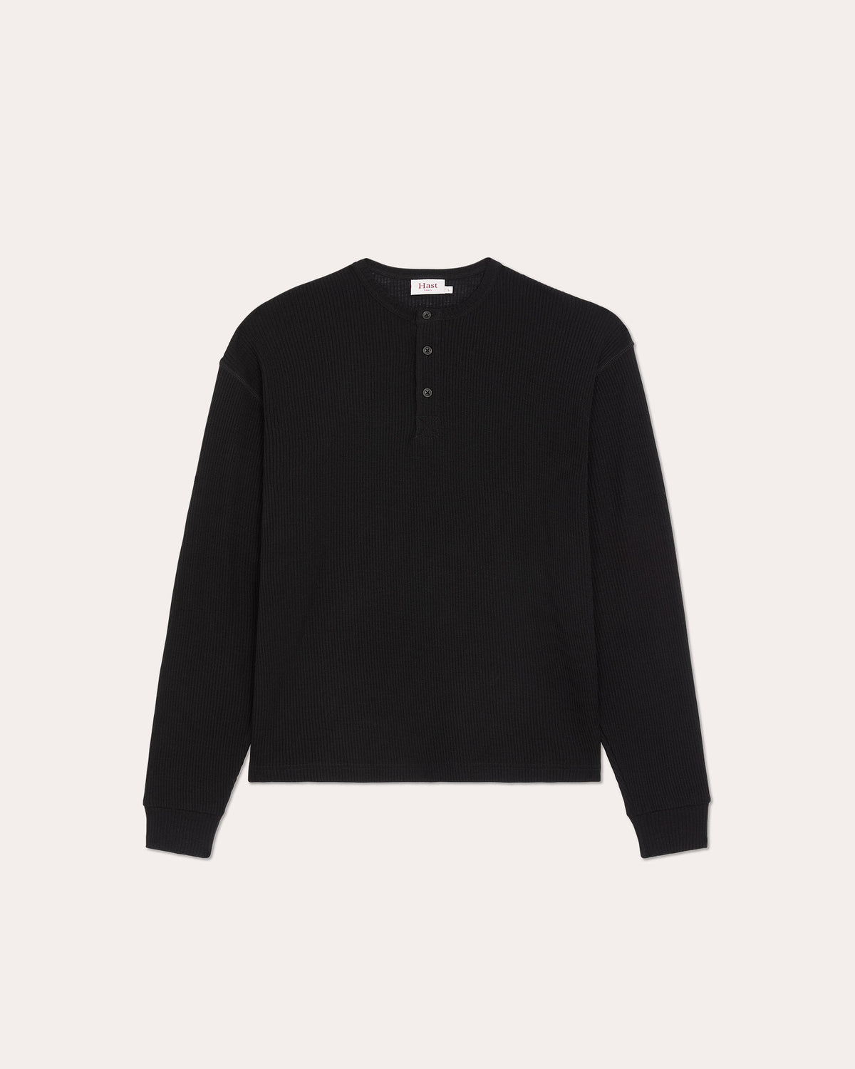 Henley en laine noire