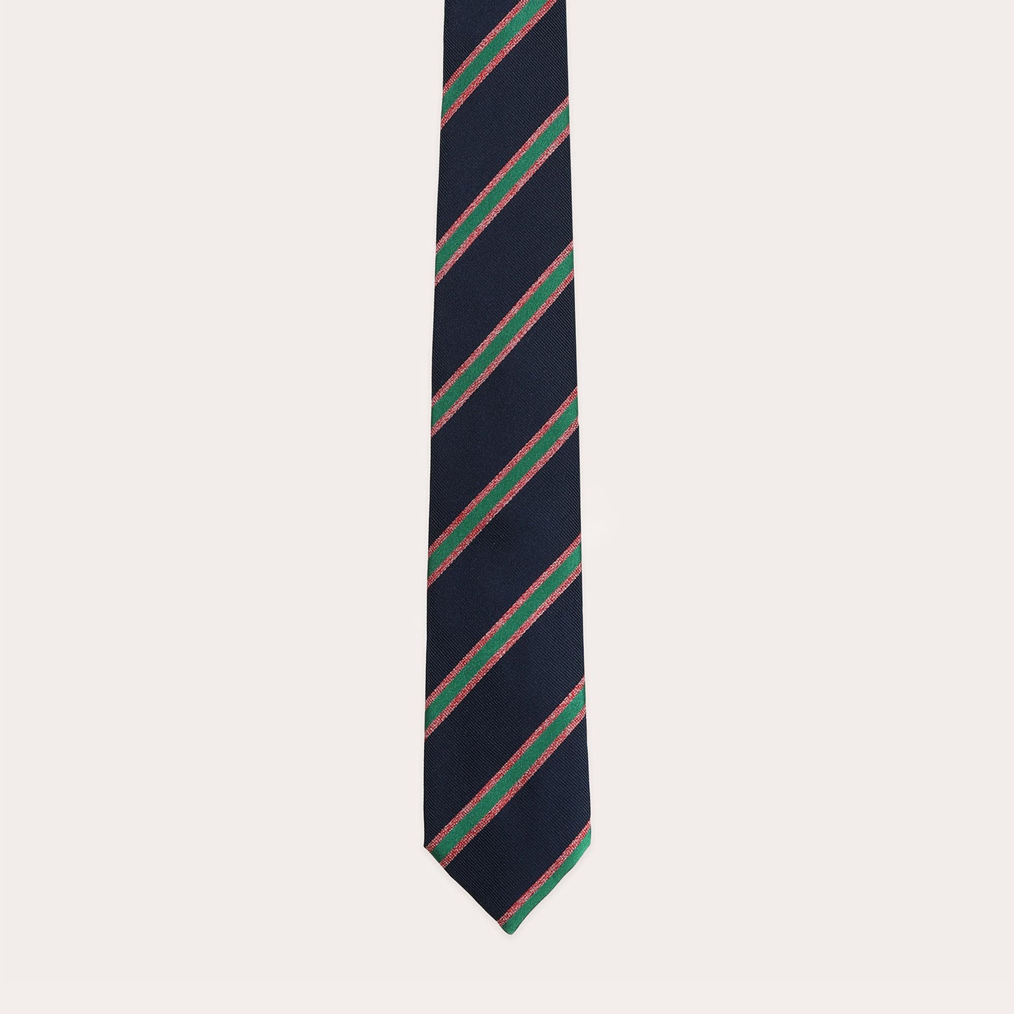 Cravate marine à rayures