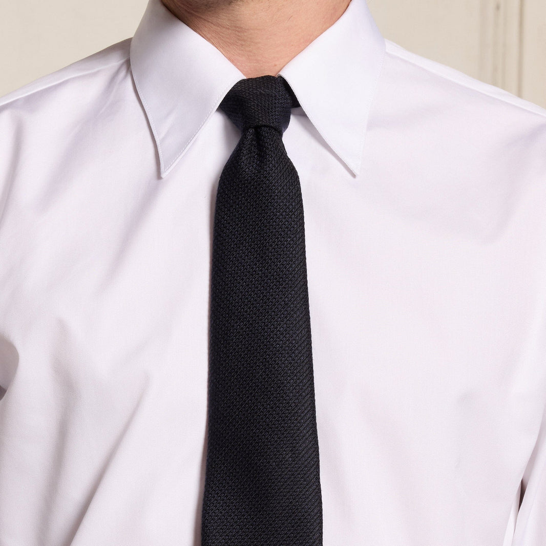 Cravate tissée marine