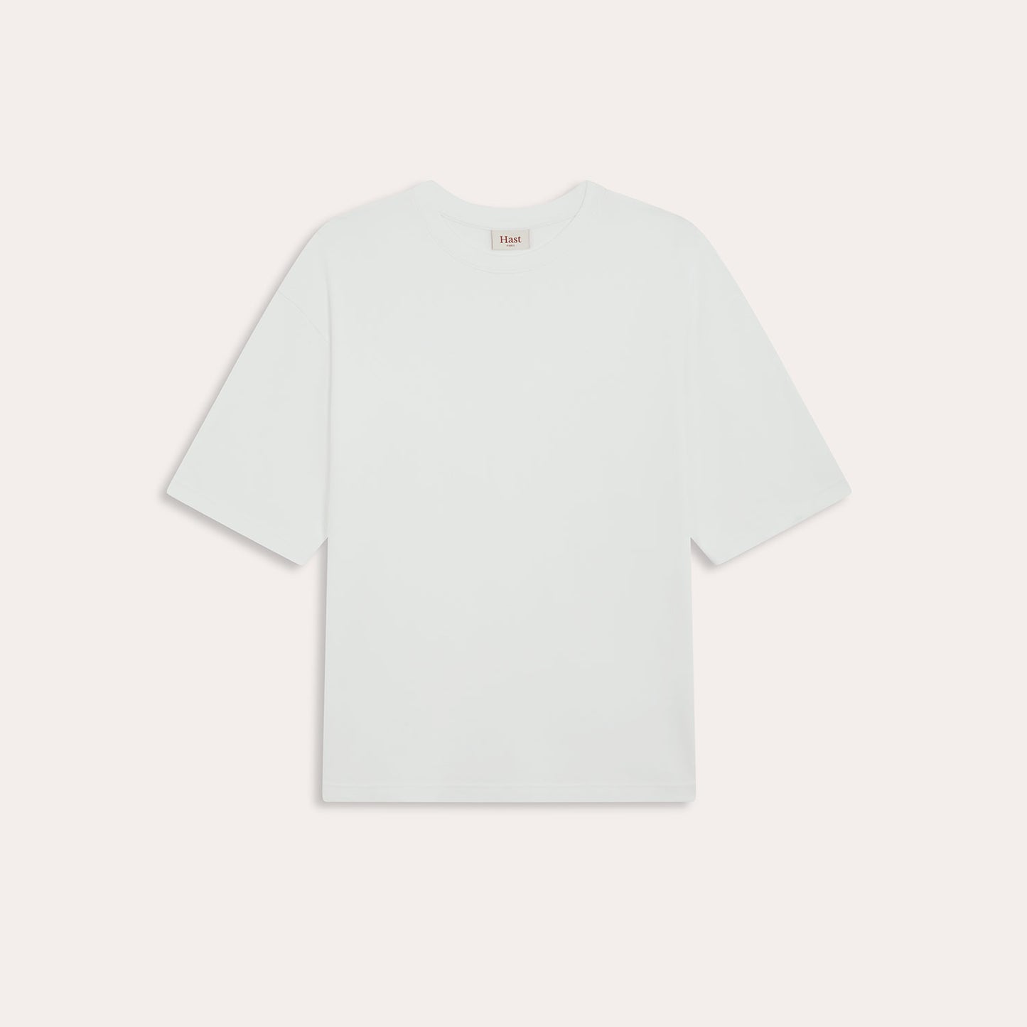 white interlock cotton T-shirt