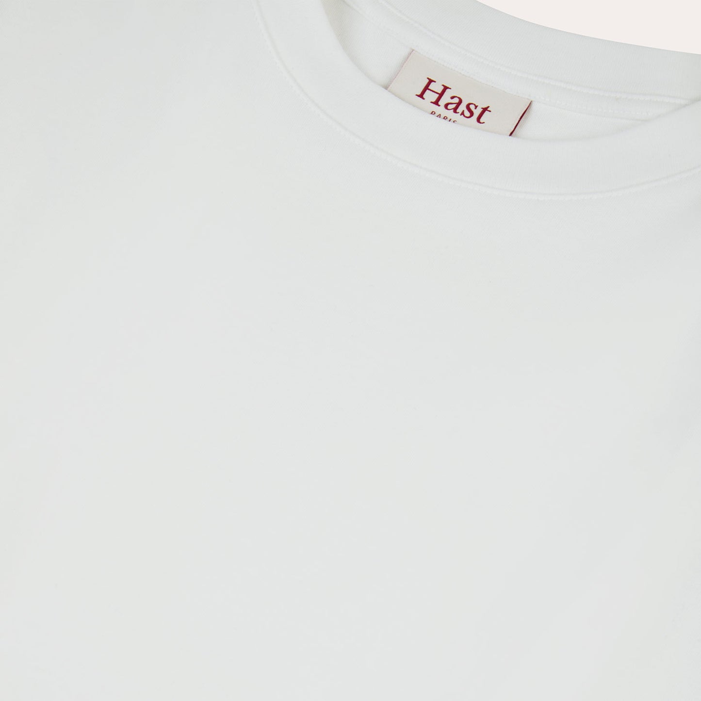 white interlock cotton T-shirt