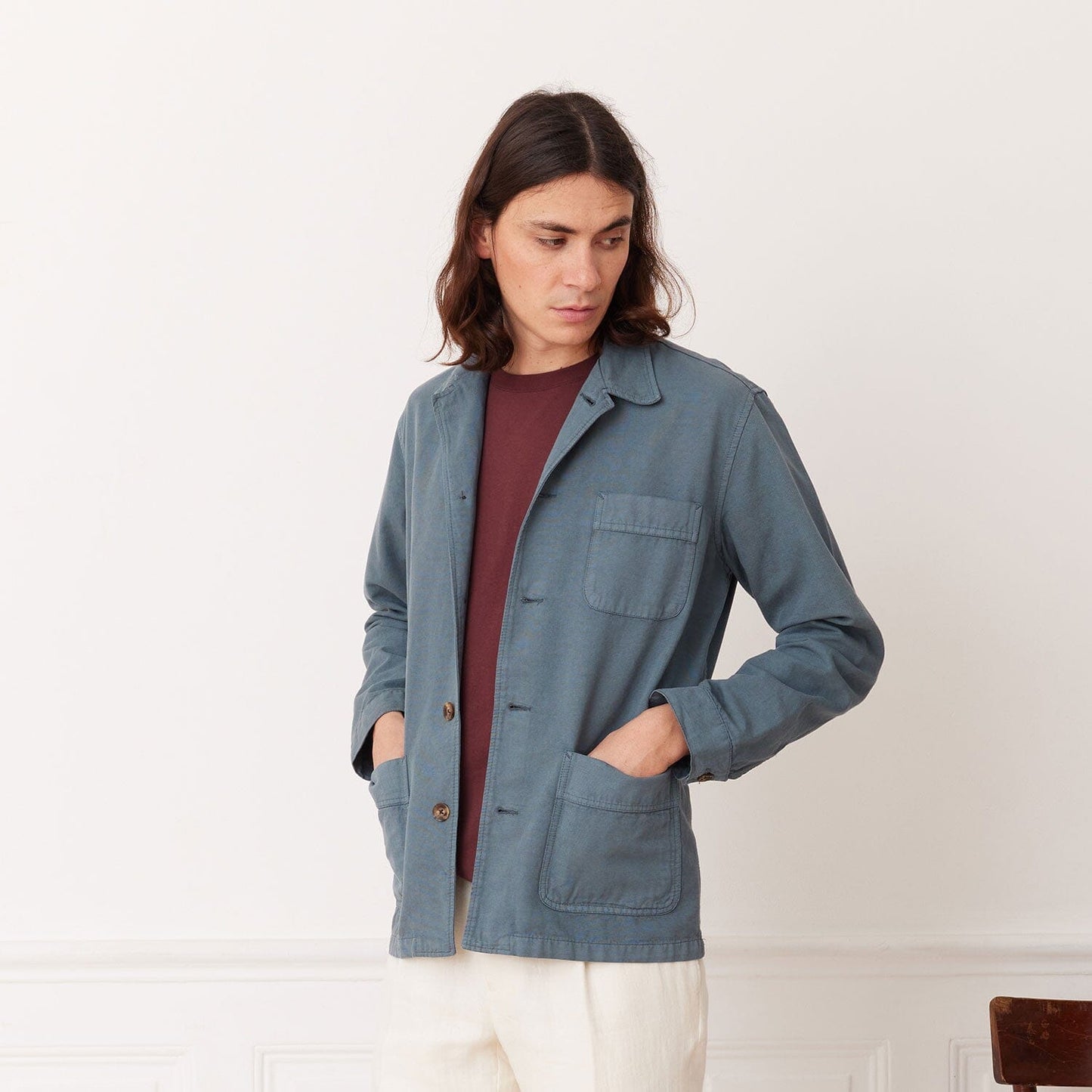 Veste de travail bleue