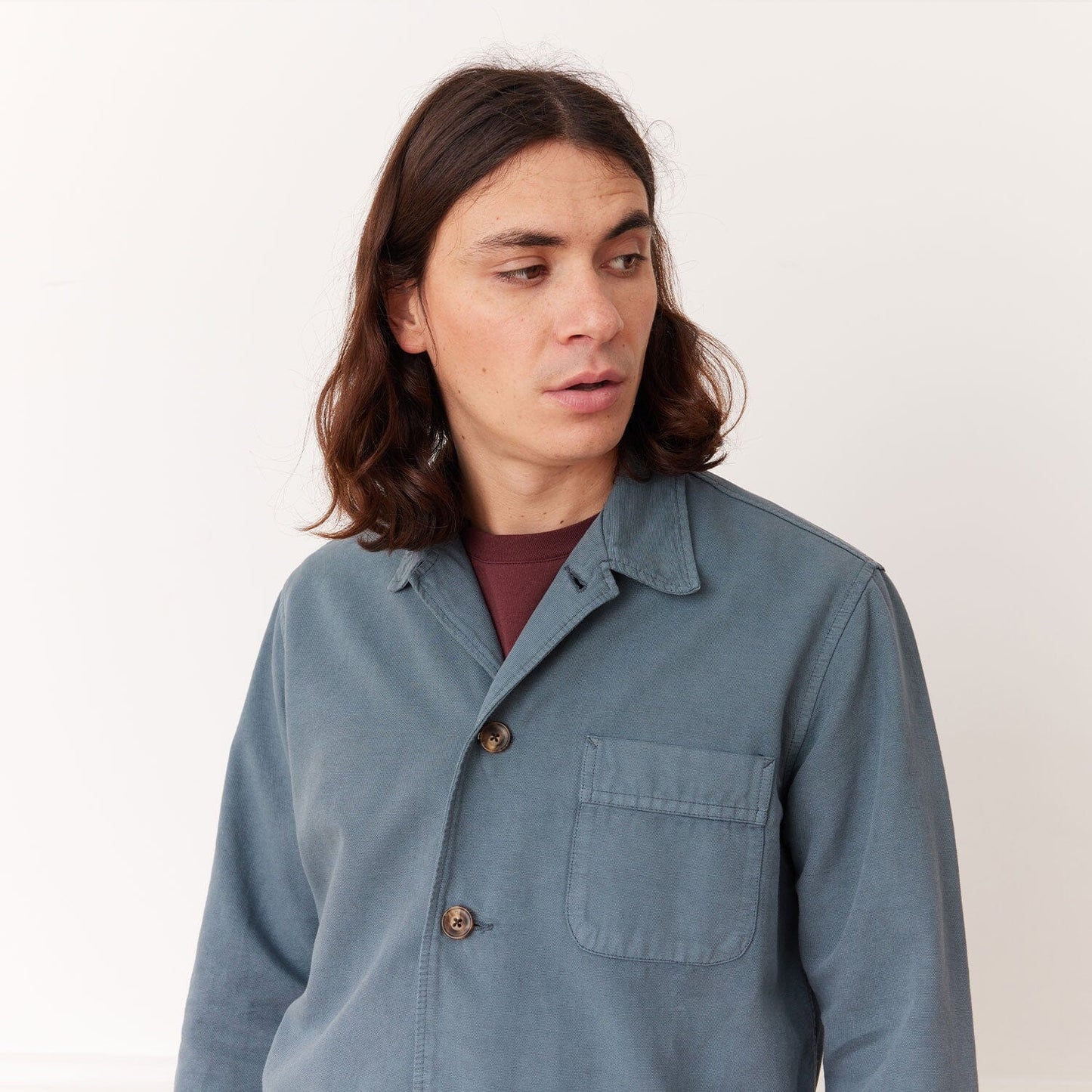 Veste de travail bleue