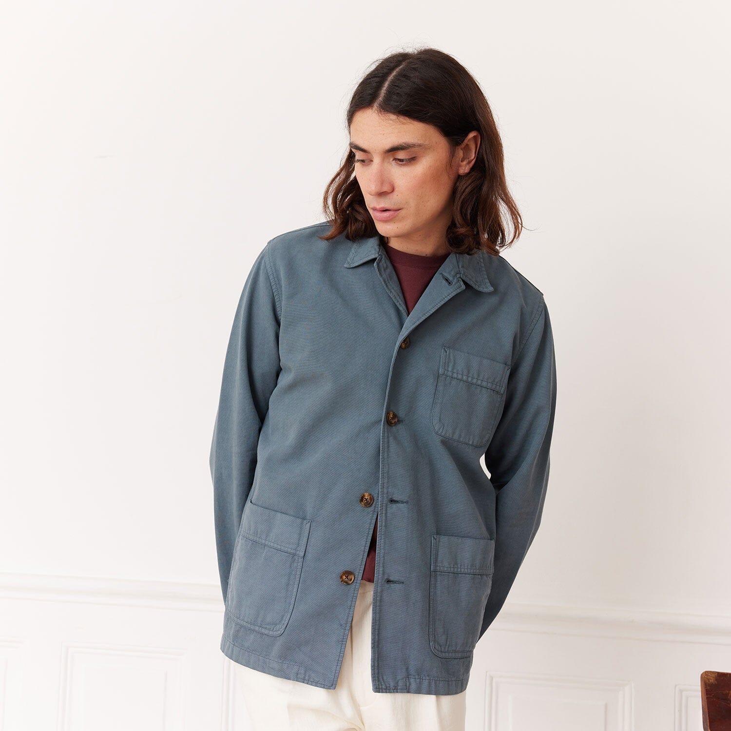 Veste de travail bleue