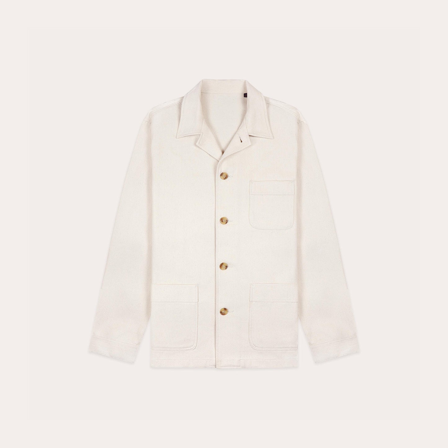 Ecru cotton work jacket