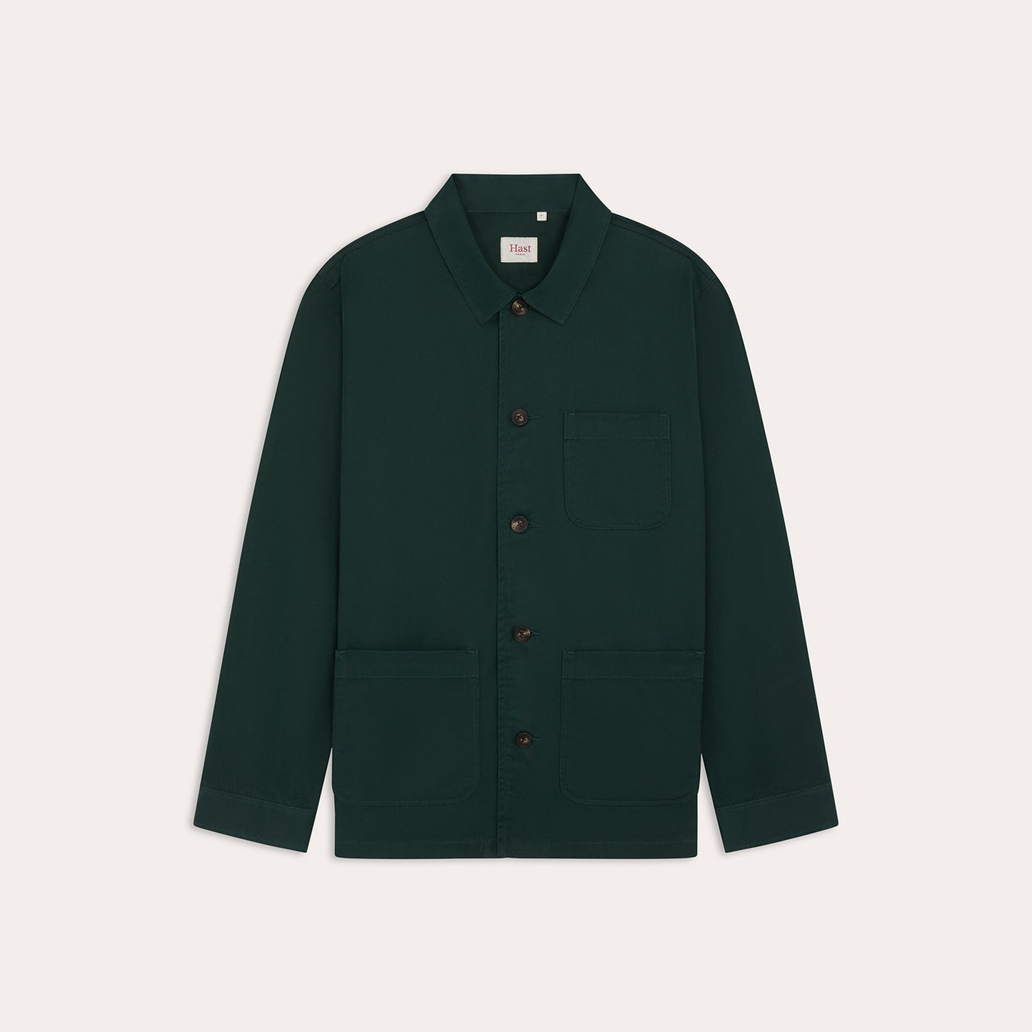 Veste de travail en coton vert sapin