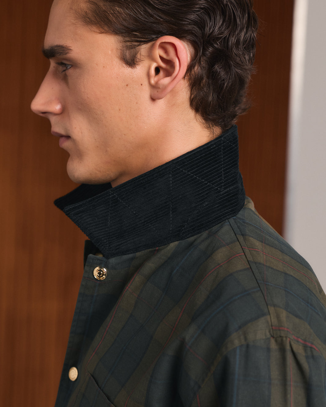 Grüne Tartan-Jacke von Halley Stevensons