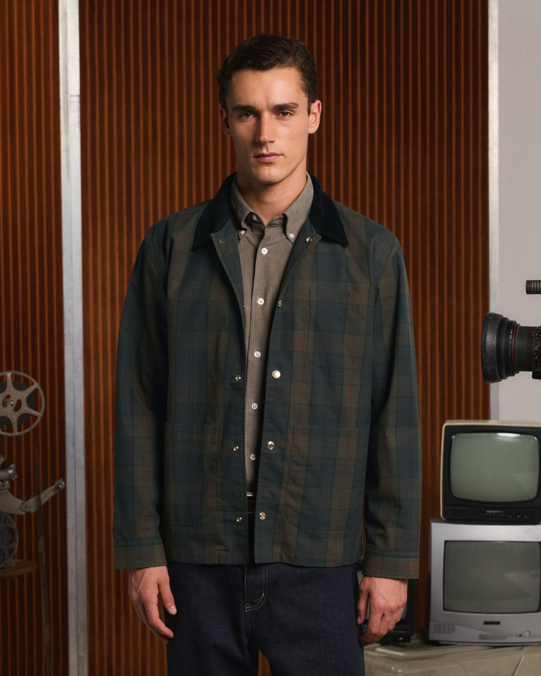 Halley Stevensons green tartan jacket