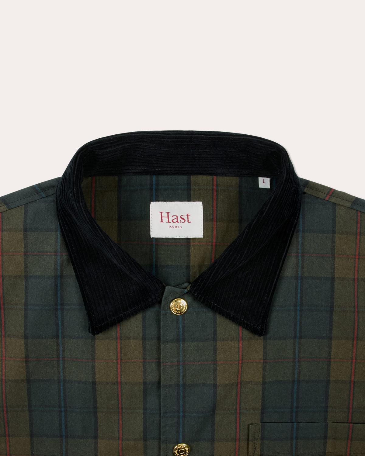 Veste en tartan kaki Halley Stevensons