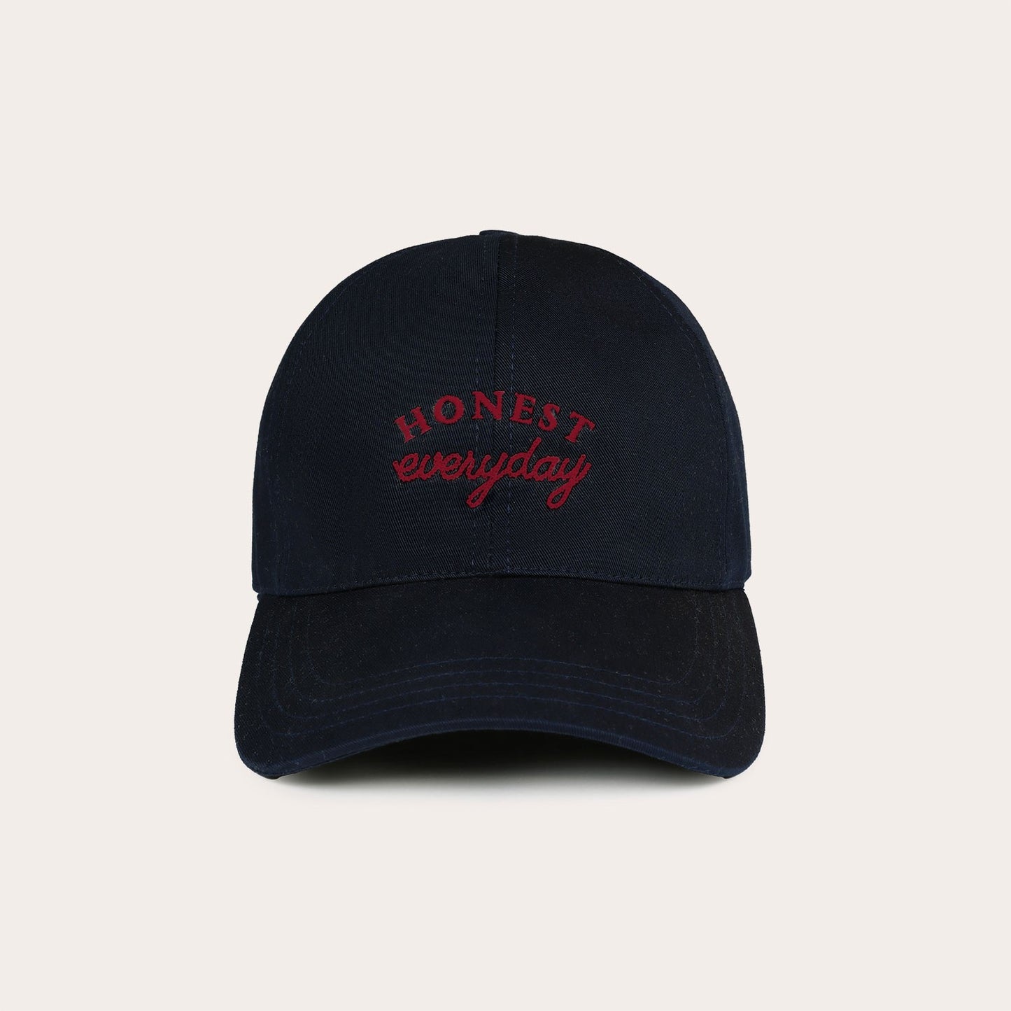 Embroidered navy cap