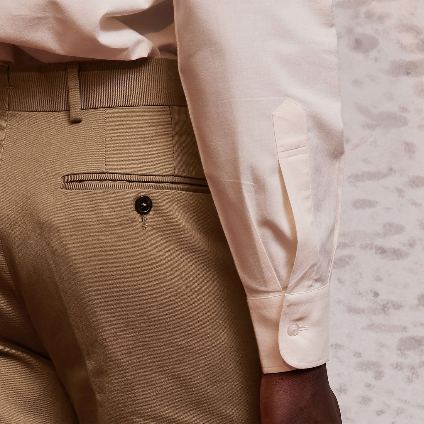 Chino épais double retors beige
