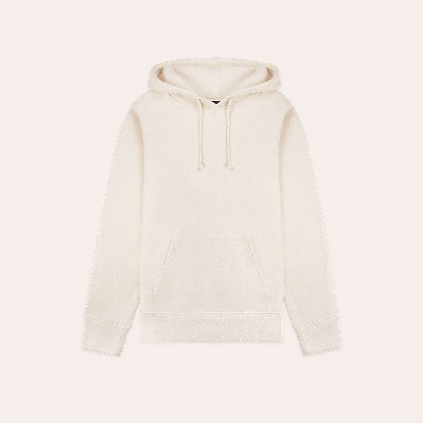 Hoodie en coton écru