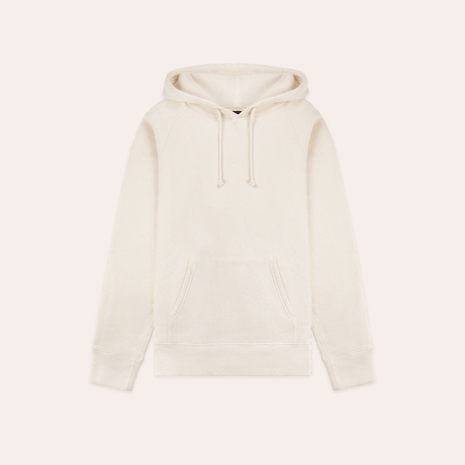 Hoodie en coton écru
