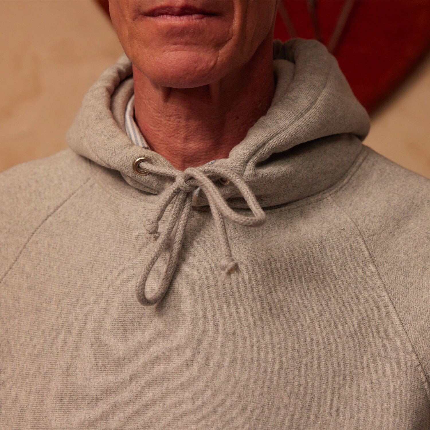 Hoodie en coton gris