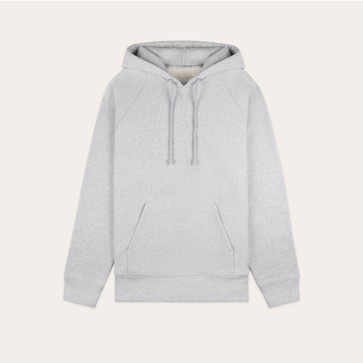 Hoodie en coton gris