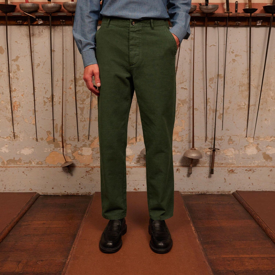 Pantalon militaire vert forêt