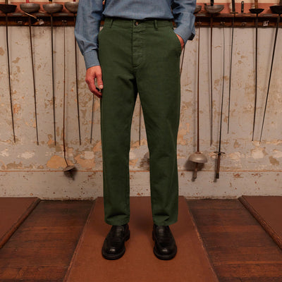 Forest green military pants