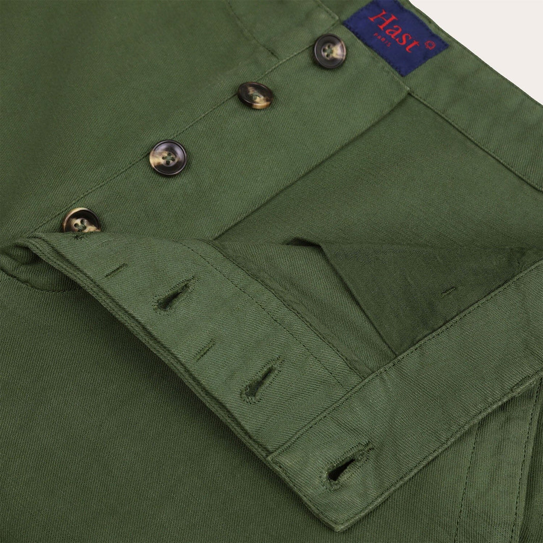 Pantalon militaire vert forêt