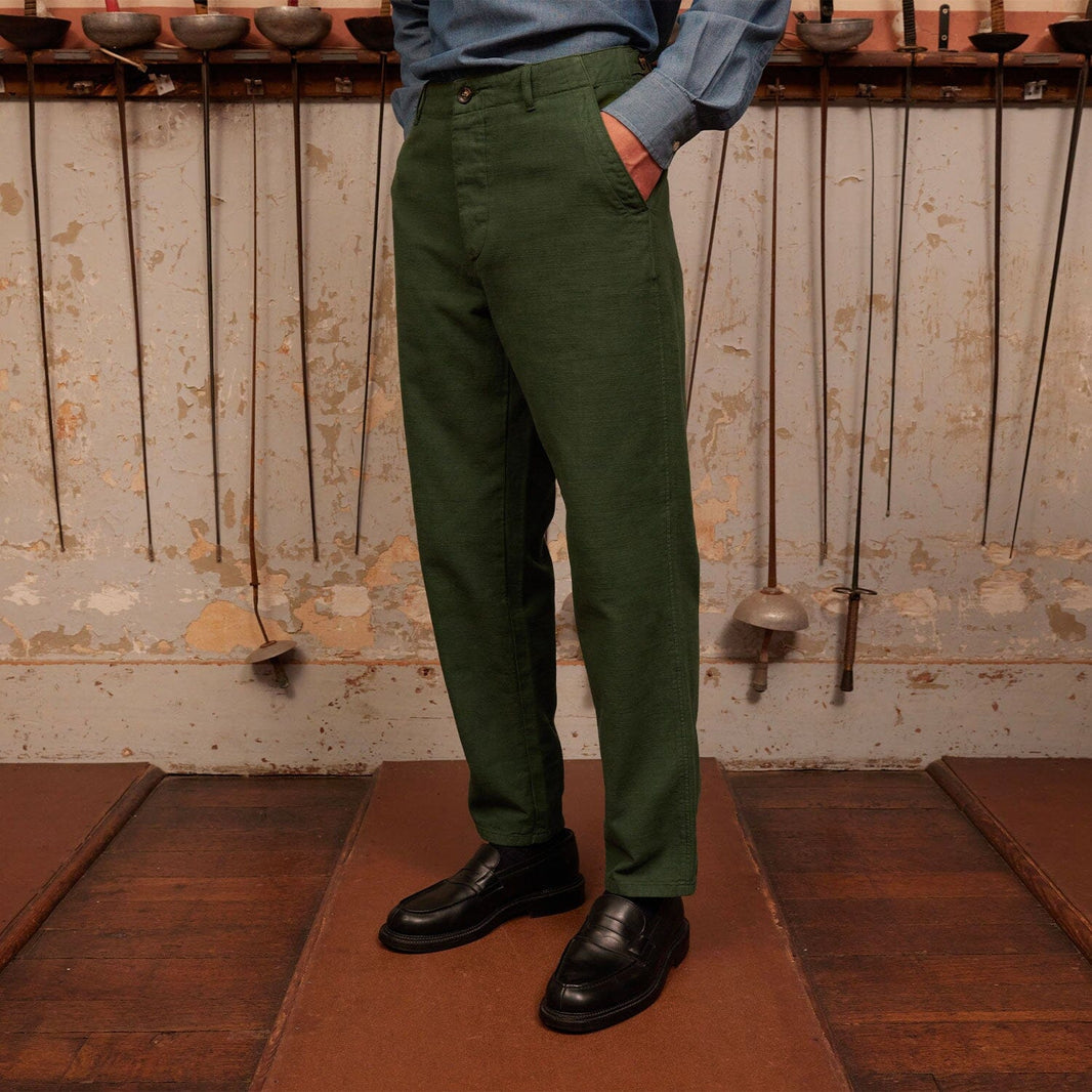 Pantalon militaire vert forêt