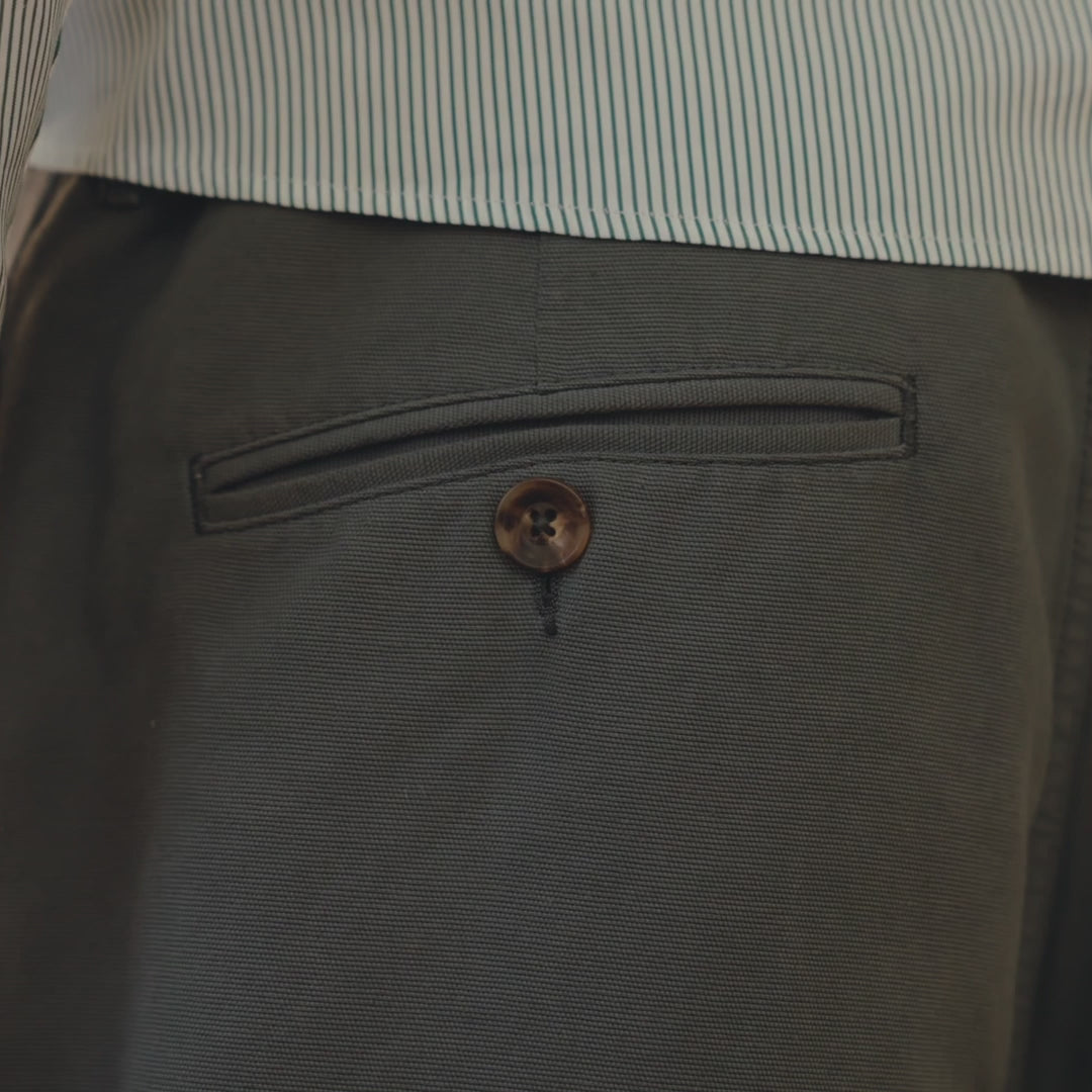 Pantalon en coton vert