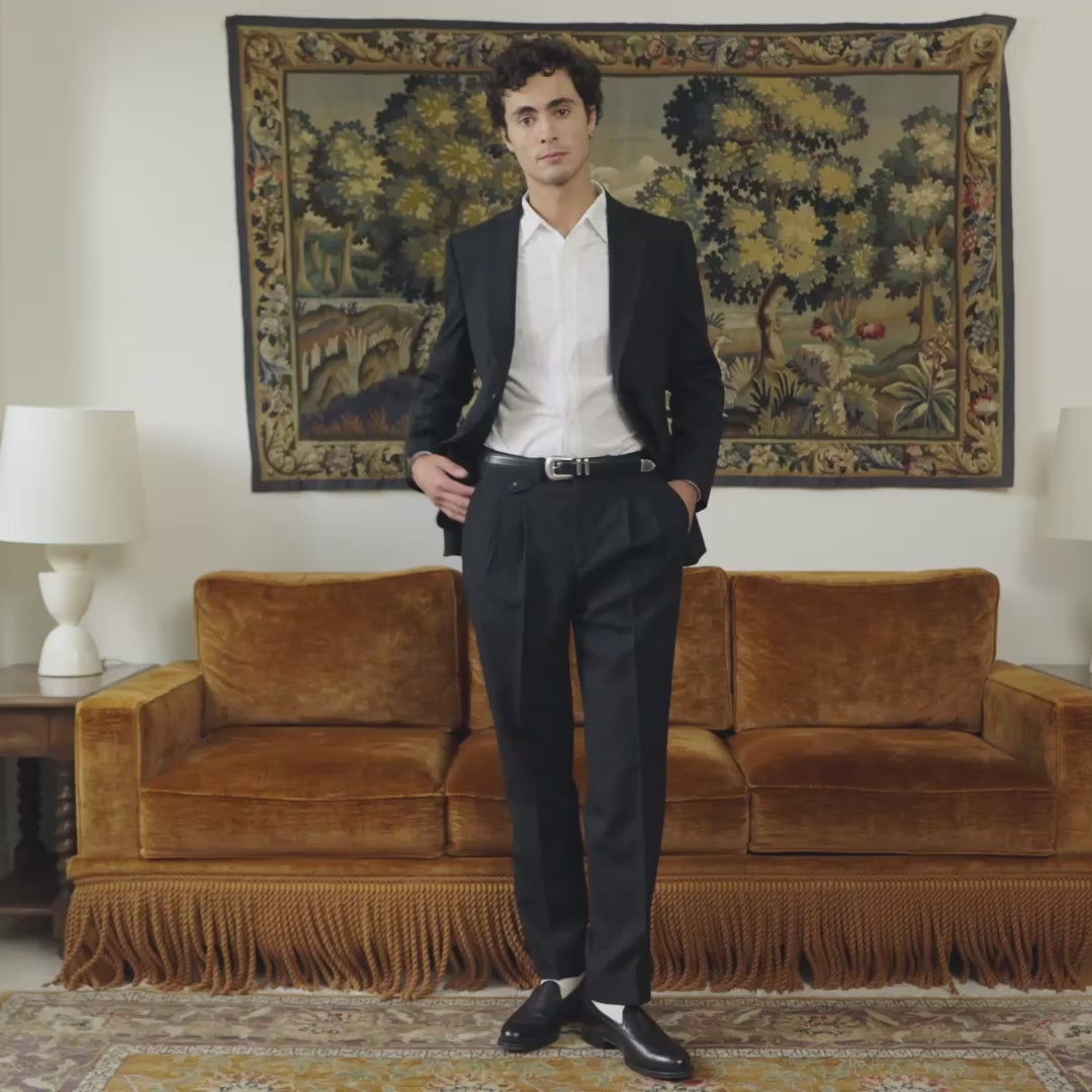 Veste en laine noire