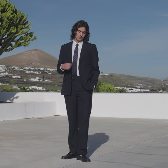 Veste en laine froide marine