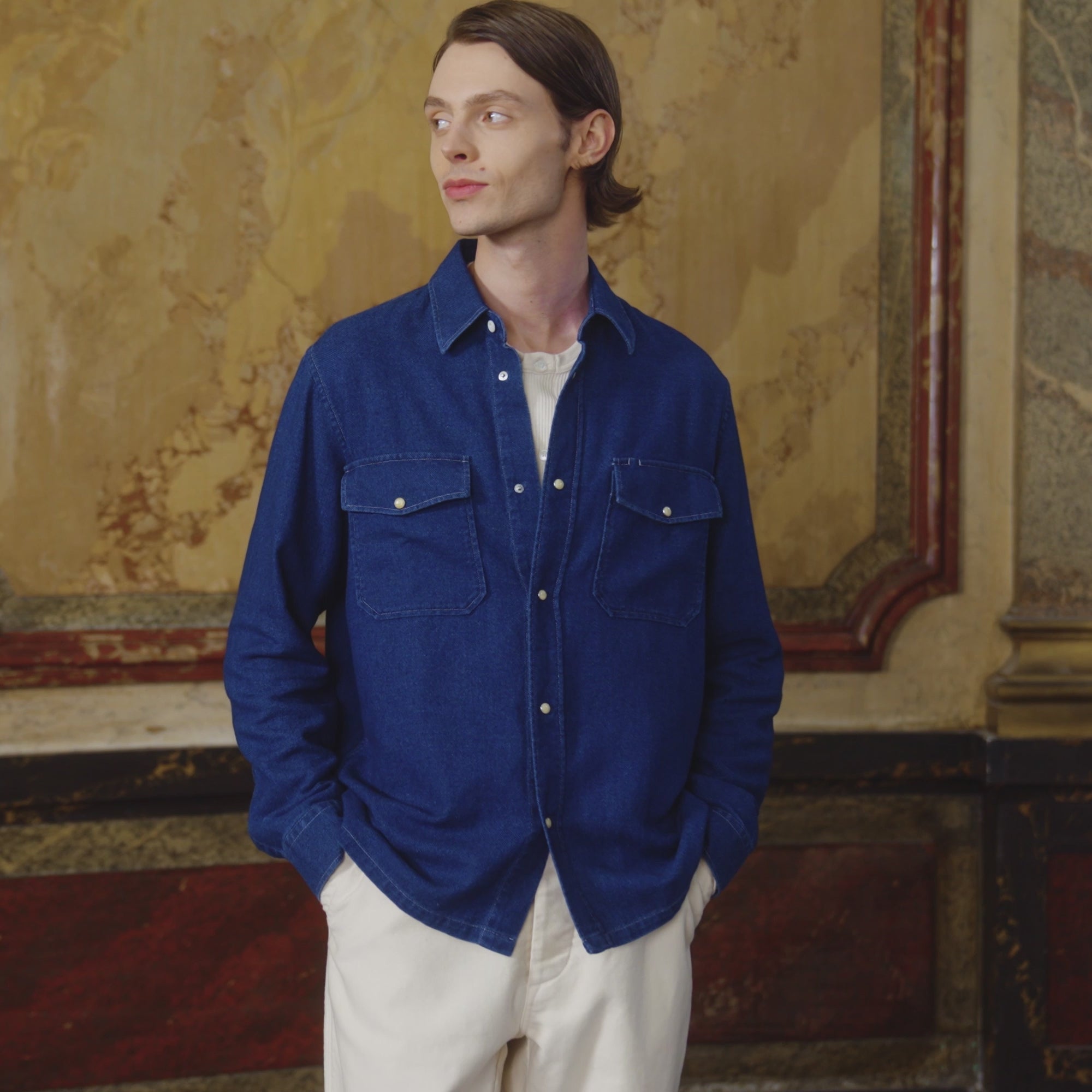 Surchemise en denim