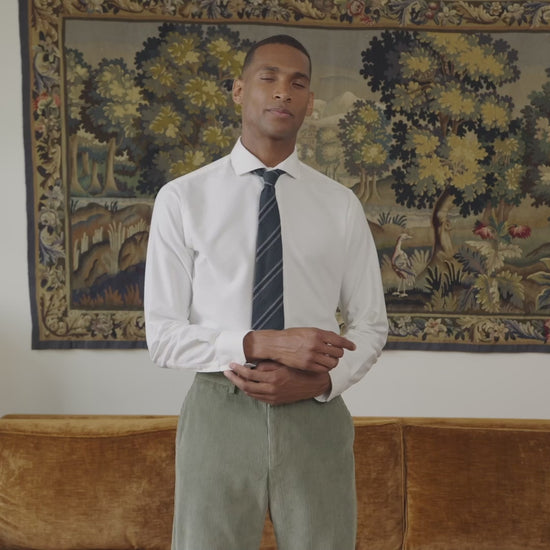 Chemise en flanelle blanche