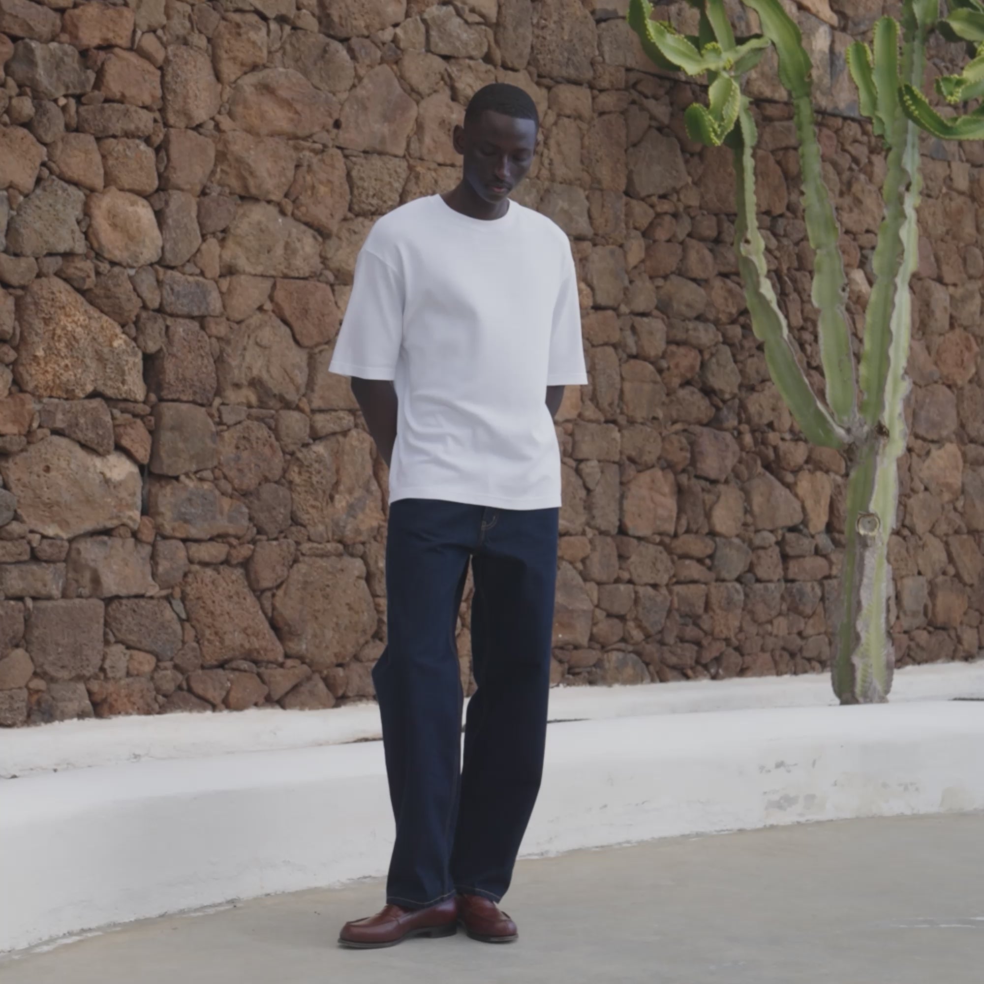 T-shirt en coton interlock blanc