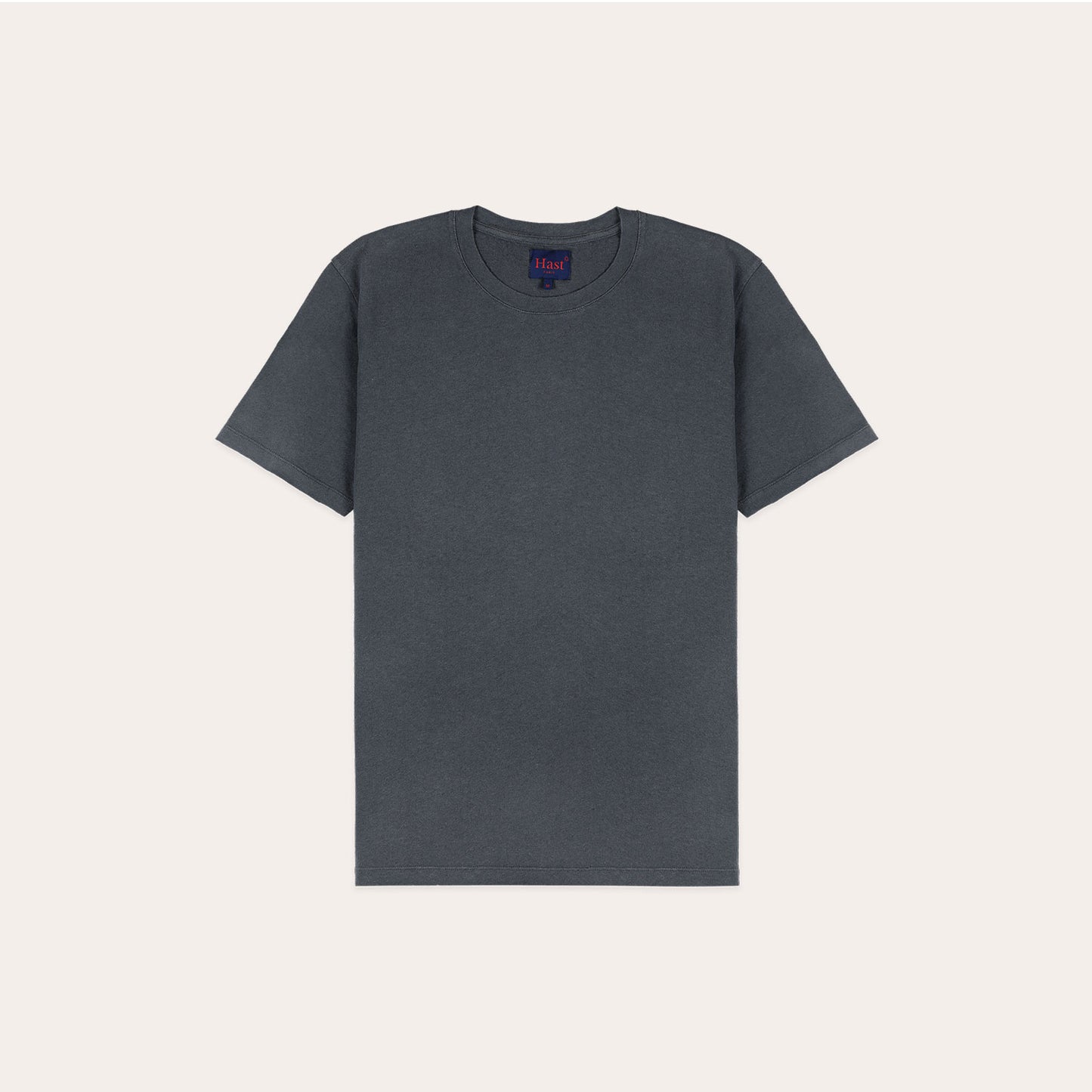 T-shirt en coton et lin gris