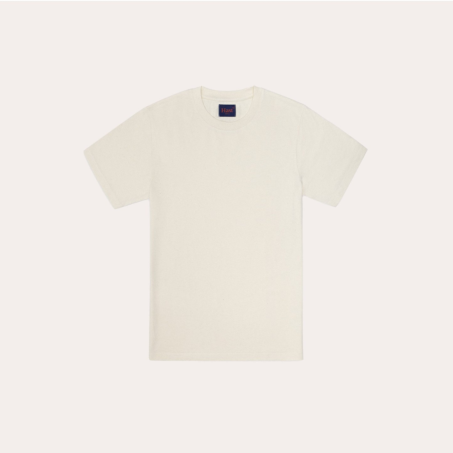 Ecru cotton and linen T-shirt