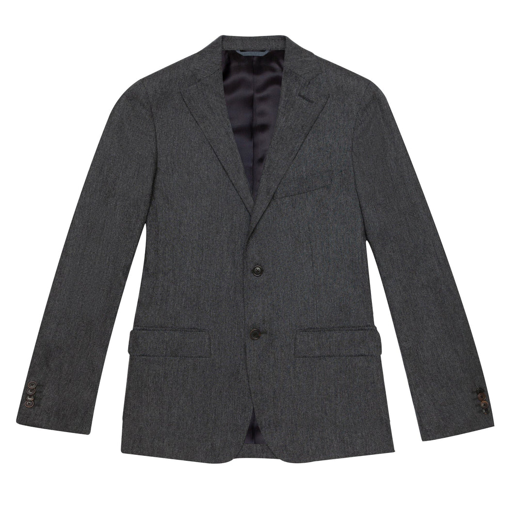 Veste en flanelle de laine grise
