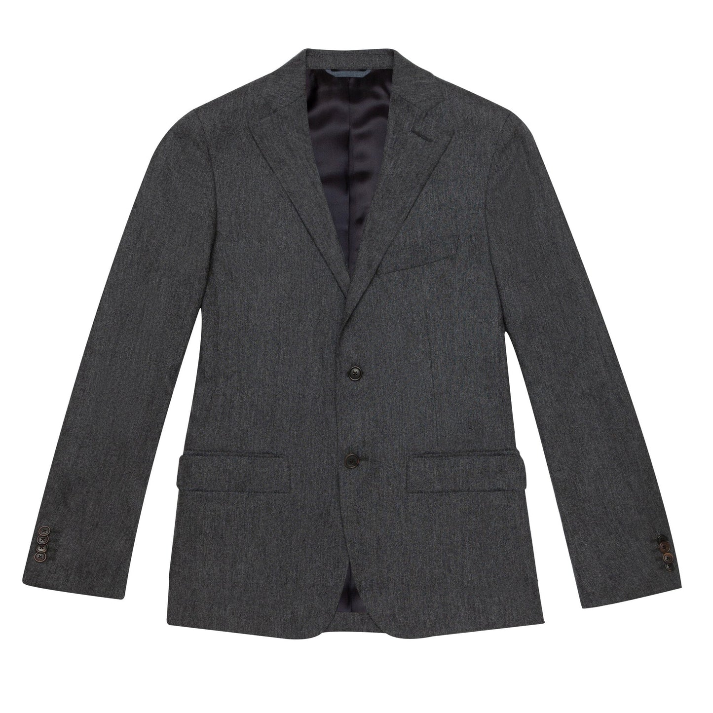 Veste en flanelle de laine grise