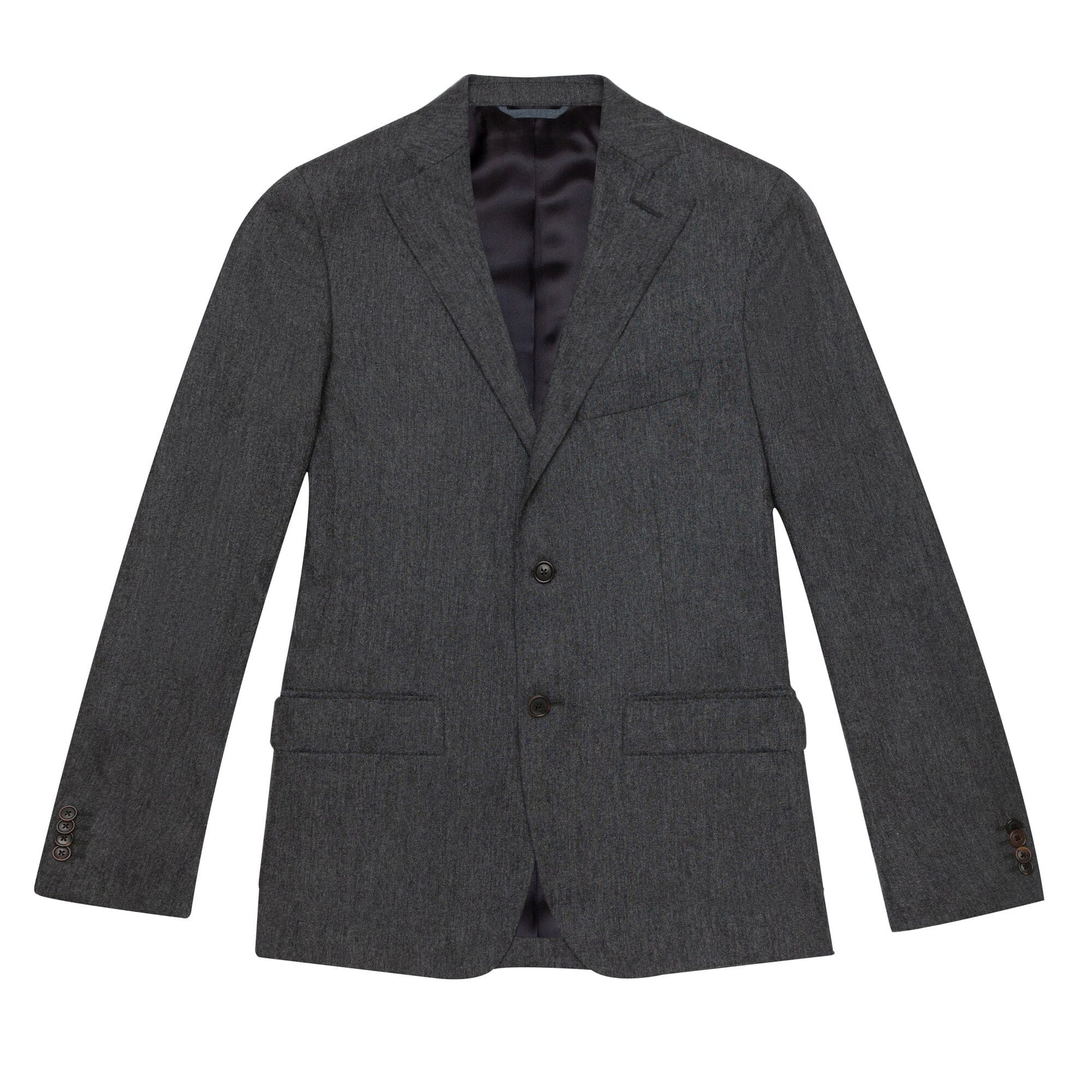 Veste en flanelle de laine grise